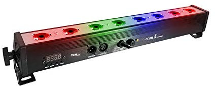 Pare - feu LED Bar, SENLAN 8pcsx3w RGB en trois types de LED et sept types de maisons en aluminium complet, applicables à la discothèque/à la fête/au théâtre (RGB par bar)