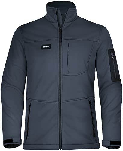 Uvex Echor Softshell-Arbeitsjacke für Herren - Outdoorjacke - Dunkelblau - Gr XXL