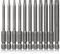 Torx Bit Set Hakkin 11Pcs Security Torx Bit Set 1/4” Hex Shank S2 Steel 75mm Tamper Proof Resistant Star Bits T6-T40 Torx Screwdriver Bit Set for Impact Driver Hand Tools