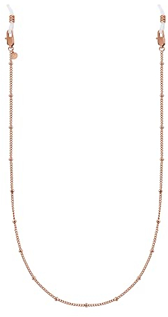 GD GOOD.designs Brillenkette Damen rosegold (75cm) Sonnebrillenkette mit 18 Karat Vergoldung - wasserfest - Goldene Brillenband Kette aus Edelstahl