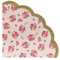 Talking Tables Pack of 50 Pretty Floral Napkins for Afternoon Tea | Birthday Party | Baby Shower | Wedding and Anniversary, Decoupage Truly Scrumptious Range, Paper, Pink, 33cm