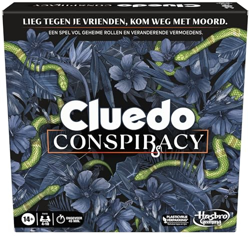 Hasbro Gaming Cluedo Conspiracy Brettspiel für Erwachsene und Jugendliche (niederländische Version)