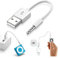 Mr. Gadget's Solutions USB SYNC Charger Cable 12cm Cord for iPod Shuffle 3rd 4th GEN 3 4 short & white