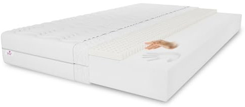 Babymatratze Baby Latex, 60x120 cm, Matratze Höhe ca. 10 cm, Härtegrad H3, Farbe: Schwarz, Hochflexibler Schaum inkl. Bezug