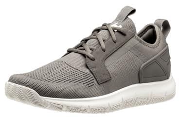 Helly Hansen Men's Henley Sailing Shoes - Lightweight Water Shoes - Slip-Resistant Deck Grip - Sailing Footwear with Waterproof Construction - HH Hover-Stride Midsole - 876 Concrete