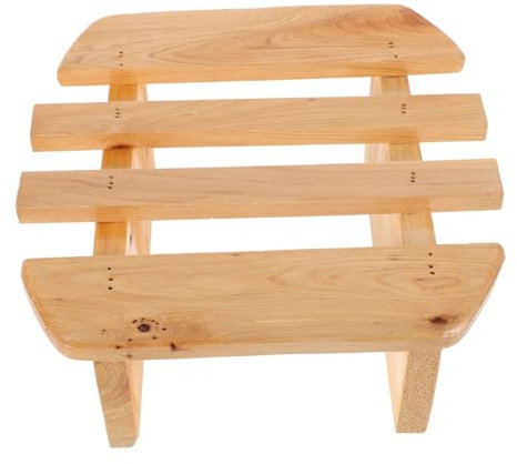 KAILIKETIY Footbath Sauna Footstool Wooden Stool Bench for Sauna Use Multipurpose Footrest Step Footstool Suitable for Bathtub and Shower Home Use