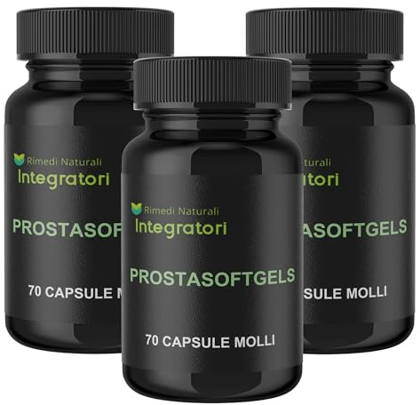 Serenoa Repens 210 Softgels per il benessere della Prostata e delle vie Urinarie, Prostasoftgels con 320 mg di olio di Saw Palmetto titolato al 90% in acidi grassi | Una al Giorno