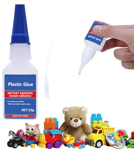 Pegamento Plastico,Pegamento Instantáneo Extra Fuerte,Superglue para Plástico,Pegamento Fuerte para Plastico,Super Glue,Superglue for Plastic Extra Strong,Adhesivo Viscoso para Plástico