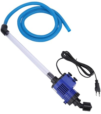 HEEPDD Pulitore Elettrico per Acquari, Acqua per Acquari Elettrici 16W Aspiraghiaia Efficiente per Lavare Il Filtro a Sabbia Acqua Aspirare Feci di Pesce con Forte Potenza di (Spina Europea 220V)