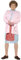 Smiffys Mrs Brown Padded Costume, Pink Dress, Cardigan, Wig, Glasses, Handkerchief & Mole, Officially Licensed Mrs Brown's Boys Fancy Dress, Adult Dress Up Costumes
