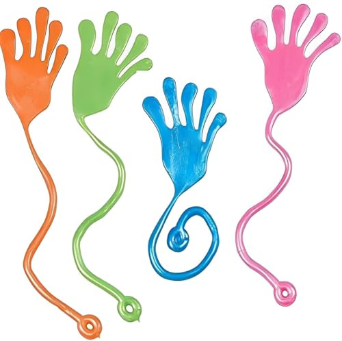 Tuko 20PCS Sticky Hands, Sticky Finger, Kids' Party Favor Sets, Fun Toys, Party Favors, Wacky Fun Stretchy Sticky Hands, Halloween Party Favors, Birthday Parties, Toys for Sensory Kids,20PCS
