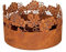 Dekoring Pflanzring Weintraube mit Boden Rost Edelrost Gartendekoration 25 x 13 cm