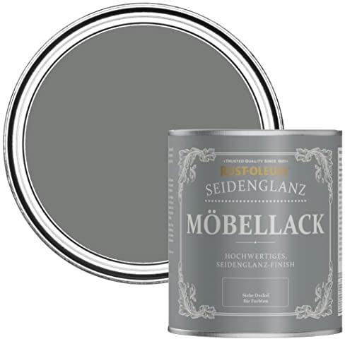 Rust-Oleum Grey Furniture & Skirting Board Paint in Satin Finish - Torch Grey 750ml