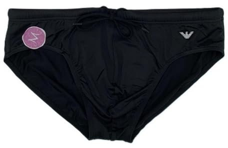 Emporio Armani Slip da Bagno Slip da Uomo, Nero, L