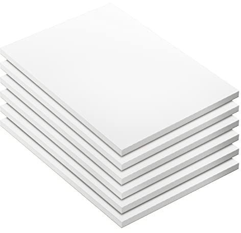 Note Pads - Memo Pads - Blank Scratch Pads - Small Notepad Writing Pads for Taking Notes and Task Allocation – Easy to Peel – 80gsm Papers with Cardboard Backing – 50 Sheets – Pack of 6 – (4 x 6)