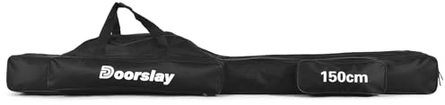 doorslay 3 Schicht Angeltasche Rutentasche, Faltender Angelrute Tasche, Angelrute Werkzeuge Aufbewahrungstasche, Tragbare Angelgerät Tasche 90/120/150 (optional
