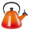Le Creuset 40101020900000 Kettle, Enamelled Steel, 1.7 liters, Volcanic, Orange