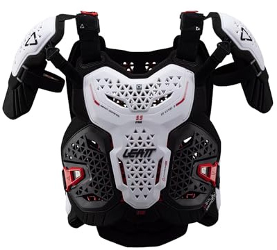 LEATT Pettorina Protector 5.5 Pro Evo - Bianco - L/xl 172-184cm