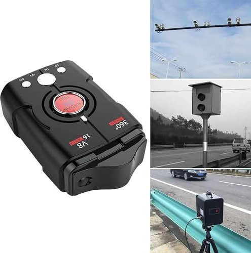 Rilevatore radar per auto, rilevatore laser/radar a portata estrema con avvisi vocali, luce rossa e avvisi autovelox, display OLED multicolore, sistema di allarme velocità del veicolo in tempo reale