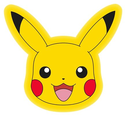 Pokemon Officially Licensed Shaped Cushion Pillow | Pikachu Plush Shaped Pillow | Perfect For Bedroom Or Living Room Décor 35cm x 35cm