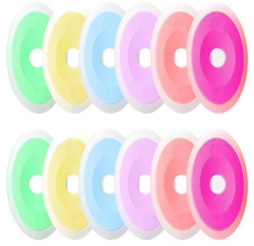 XENQITO 12 Pezzi Neutro Cancellabile Penna Speciale Gomma Di Silicone Ovale Eraser,Gomma per Penna Cancellabile,Gomme Da Cancellare Per Matite Cancellabili,Per Inchiostro Termosensibile-Colore Casuale