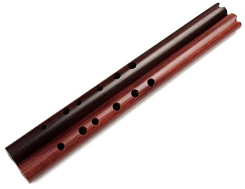 Flauta de bambú vertical marrón con llave G, instrumentos musicales, flauta, clarinete, quena madera secuoya