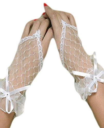 Gant filet avec noeud  mariage  lingerie sexy