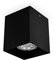 B.K.Licht Faretto da soffitto, attacco per lampadina GU10 non inclusa, Lampada da soffitto quadrata 8x8x9.5cm, metallo colore nero, Plafoniera per cucina, entrata, corridoio, scale 230V IP20