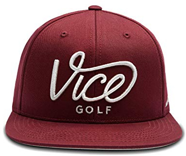 Vice Golf Crew Cap | Maroon | Golf Cap | One Size fits All | Unisex