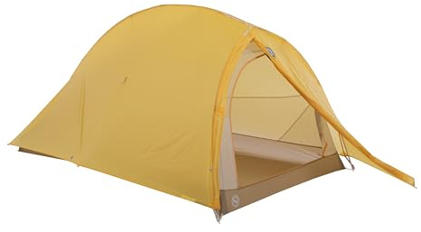 Big Agnes Fly Creek HV UL Bikepack - Bikepack Solution Dye-Packing Tent, 2 Person (Yellow/Greige)