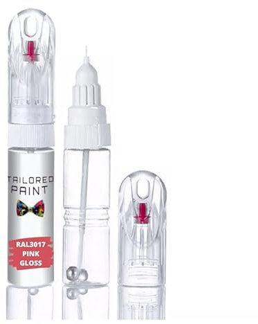 RAL3017 Pink Gloss Multi Surface Touch Up Paint Pen All in 1 Interior & Exterior Wood, Metal, Plastic, uPVC, Ceramic All Weather Gloss 100% Sheen