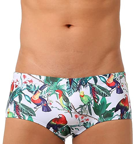 LikeJump Hommes Maillot de Bain Boxers Short de Bain Bonne Élasticité pour Natation Plage Mer Loisir Plongée Sport
