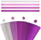 URROMA 520 St點k Stern Papierstreifen, Farbverlauf Lila Glitzer Stern Origami Papierstreifen f黵 Handgemachte Home Karten Geschenk, Party Dekoration, Basteln Dekoration
