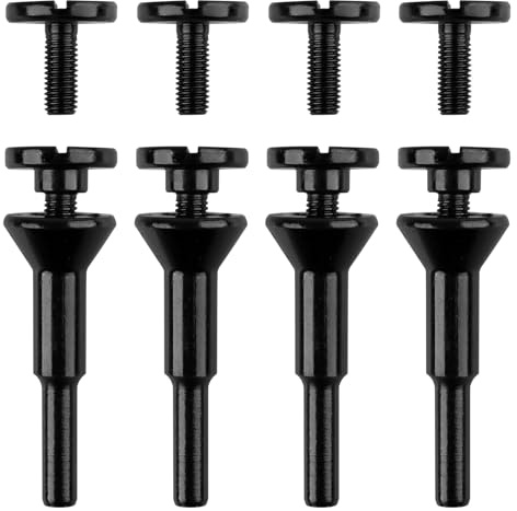 AOKLIT 4 Pack Cut Off Wheel Mounting Mandrel Holder 3/8 & 1/4 Arbor Hole