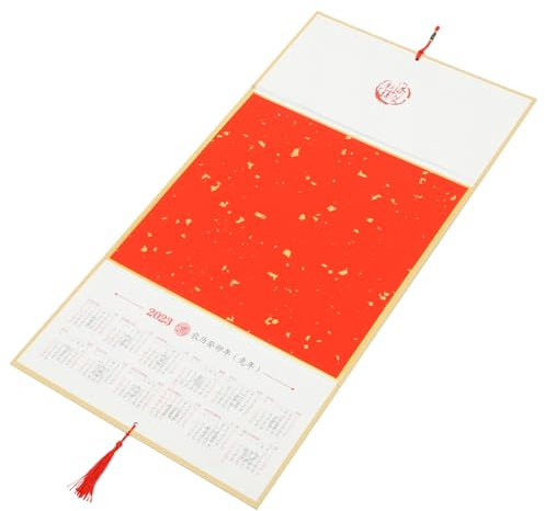 VILLFUL Kaninchenjahreskalender Mondkalender Kalender Aufhängen Traditioneller Wandkalender Mit Detaillierten Monatsansichten