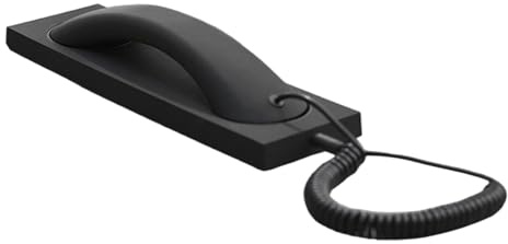 Retro fast telefonheadset - fast telefonmikrofon ersättning med 3,5 mm brusreduceringskontakt | Telefonheadset för arbete, hemmakontor, seniorer