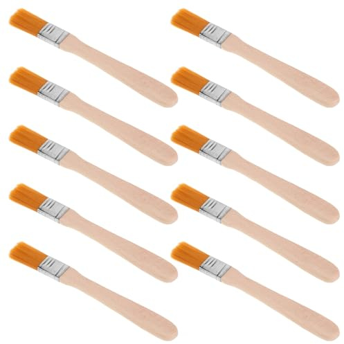 Gogogmee 10Pcs Archaeology Tools Brush Set for Educational Excavation, Digging Brush Kit with Soft Bristles for Science Learning and Ancient Remains Digging