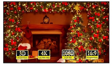 Pantalla de Proyección con Marco Fijo de 60 Pulgadas, 16:9, 8K, 4K Ultra HD, Pantalla de Proyector de Cine for Interiores Montada en la Pared for Cine