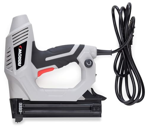 Arrow ET200BN Heavy Duty Electric Brad Nailer, Professional Nail Gun for Trim, Picture Frames, Crafts, Fencing, Uses Brad Nails in 5/8, 3/4, and 1