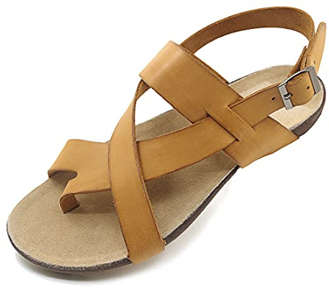 Harssidanzar Sandaler läder herr, Solbränna, 39 EU