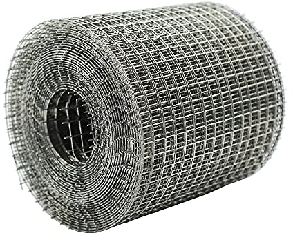 RatMesh - Rodent Proofing Galvanised Steel Wire Mesh Roll to Block Rats, Mice, and Squirrels for Barricading Holes, Gaps, Cracks, Vents, Fencing (6 Metre x 100mm Roll x 1 Pack)