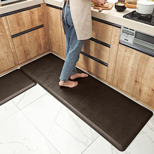 ZONOBI Ganztägig Anti-Ermüdungsmatte Ergonomisch rutschfest Küchenteppich Komfort Stehpultmatte Wasserdicht Schwer Belastbar Kissenmatte für Wäscherei, Badezimmer (Color : Style3, Size : 51 * 99cm)