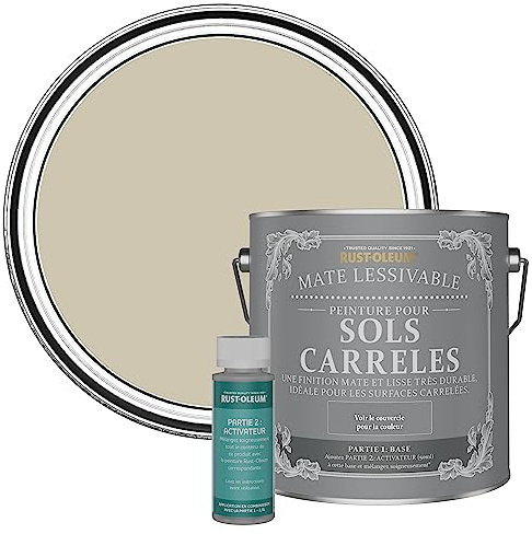 Rust-Oleum Green Washable Matt Floor Tile Paint - Silver Sage 2.5L