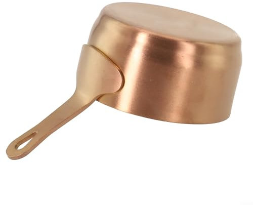 Kleine Soßentopf, 100 ml, praktischer Edelstahl-Topf für den täglichen Kochbedarf (Bronze M)