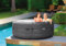 Vasca Idromassaggio Gonfiabile Simple Spa, 4 posti, Grigio, ⌀ 196x66 cm