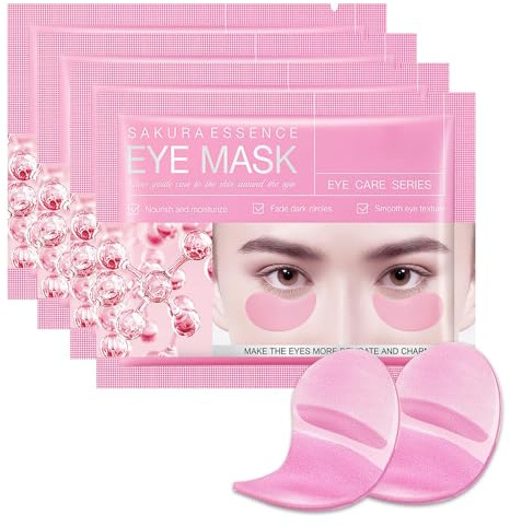 24 Stücke Feuchtigkeitsspendende Occhi Gel-Pad,Occhi Skin Care Maschera,ideal für tägliche Augenpflege (rosa)