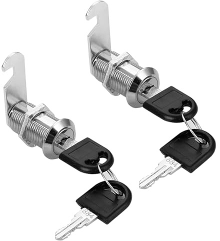 VONJUMA 2 Pcs Verrous De Boîte Aux Lettres De 16Mm Avec 4 Clés Serrures De Boîte Aux Lettres Avec Clé Serrures De Boîte Aux Lettres Pour Placard Boîte Aux Lettres