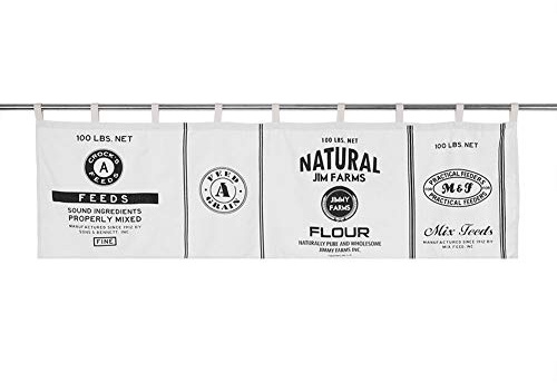 SALEYNABEA Vin Half ain Drape Panel, Half ain for Cabinet, Cotton Linen Window Environmental Printing, Wrinkle Fabric for Coffee Shop