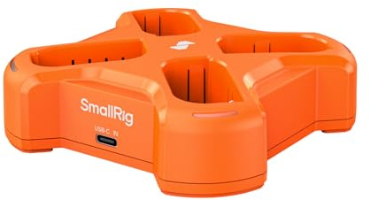 SMALLRIG DMW-BLK22 4-kanals kamerabatteriladdare för Panasonic, 3H PD45W snabbladdning, LED-indikator, full för Panasonic Lumix GH5, GH5II, GH6, GH7, S5, S5II, S5IIX, S9, G9II batteri - 5748
