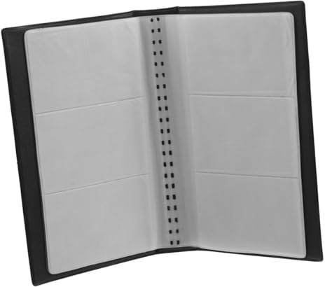 UTHCLO Porta Biglietti da Visita in PU Resistente, Organizer Portatile Sottile con Capacità 160 Carte, Cartella per Biglietti da Visita da Ufficio, Protezione Antipolvere e Anti-Schizzi,